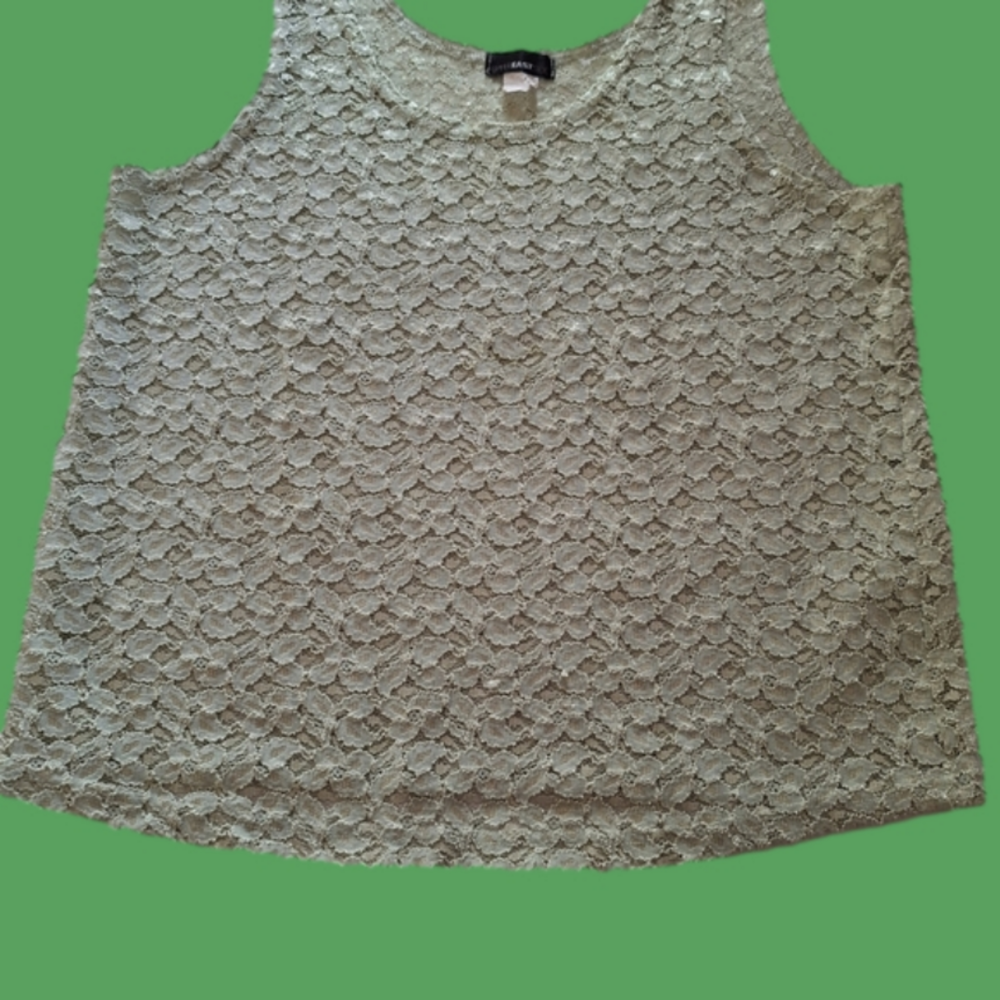 Upper East side Mint lace tank